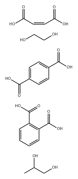 1,2-Benzenedicarboxylic acid, polymer with 1,4-benzenedicarboxylic acid,(2Z)-2-butenedioic acid, 1,2-ethanediol and 1,2-propanediol Structure