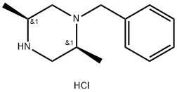 Piperazine, 2,5-dimethyl-1-(phenylmethyl)-, hydrochloride (1:1), (2S,5S)- Structure