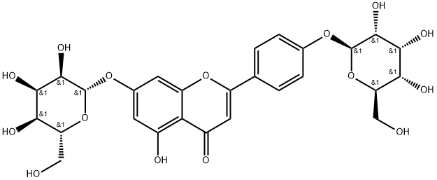 Apigenin 7,4'-di-O-alloside Structure