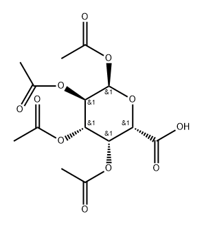 α-D-Galactopyranuronic acid, 1,2,3,4-tetraacetate Structure