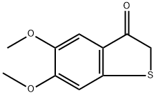 Benzo[b]thiophen-3(2H)-one, 5,6-dimethoxy- Structure