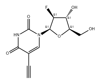 (2'S)-2'-Deoxy-2'-fluoro-5-ethynyluridine Structure