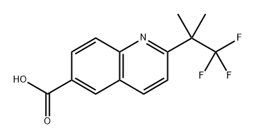 2-(2,2,2-TRIFLUORO-1,1-DIMETHYL-ETHYL)-QUINOLINE-6-CARBOXYLIC ACID Structure