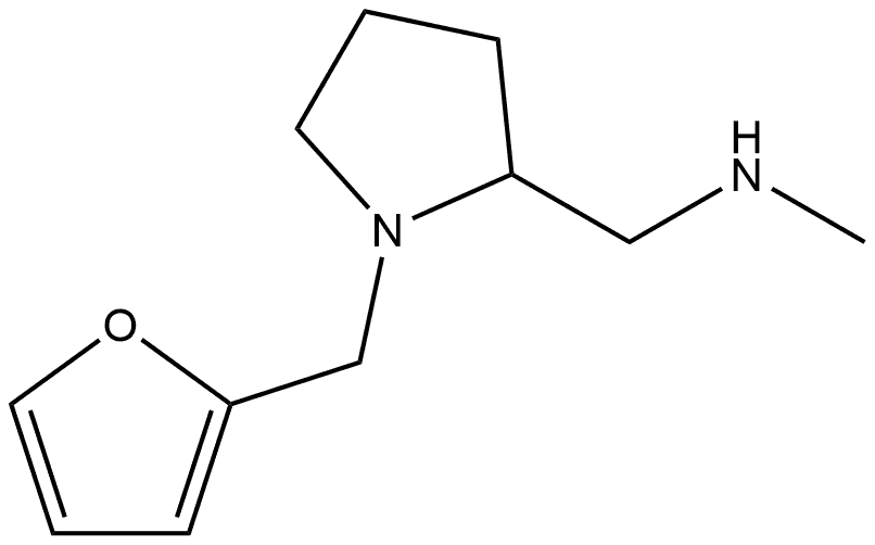 N-methyl-{[1-(2-furylmethyl)pyrrolidin-2-yl]methyl}amine Structure