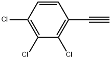 1,2,3-Trichloro-4-ethynylbenzene Structure