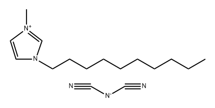 1H-Imidazolium, 3-decyl-1-methyl-, salt with N-cyanocyanamide (1:1) Structure