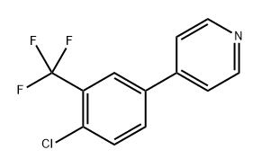 4-(4-Chloro-3-(trifluoromethyl)phenyl)pyridine Structure