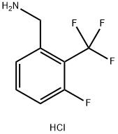 Benzenemethanamine, 3-fluoro-2-(trifluoromethyl)-, hydrochloride (1:1) Structure