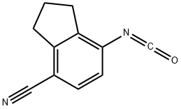 7-isocyanato-2,3-dihydro-1H-indene-4-carbonitrile Structure