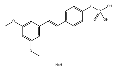 DISODIUM SALT OF PTEROSTILBENE PHOSPHATE(P) Structure