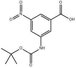 3-((tert-Butoxycarbonyl)amino)-5-nitrobenzoic acid Structure