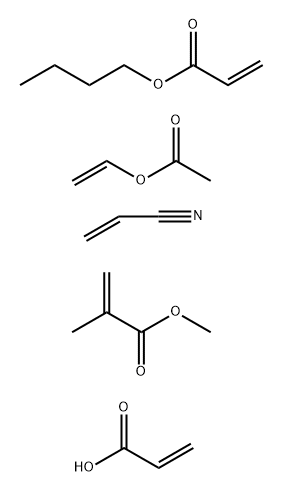 에닐아세테이트,2-프로펜니트릴및2-프로펜산 구조식 이미지
