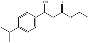 Ethyl β-hydroxy-4-(1-methylethyl)benzenepropanoate Structure