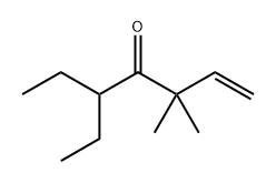 1-Hepten-4-one, 5-ethyl-3,3-dimethyl- Structure