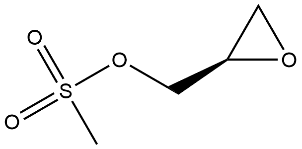 2-Oxiranemethanol, 2-methanesulfonate, (2R)- Structure