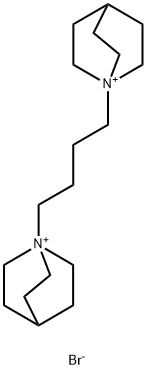 1-Azoniabicyclo[2.2.2]octane, 1,1'-(1,4-butanediyl)bis-, bromide (1:2) Structure