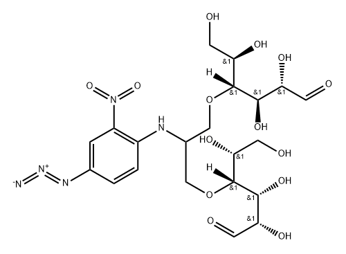 N-(2-nitro-4-azophenyl)-1,3-bis(mannos-4'-yloxy)propyl-2-amine Structure