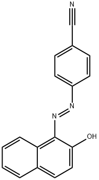 Benzonitrile, 4-[(2-hydroxy-1-naphthalenyl)azo]-, (E)- Structure