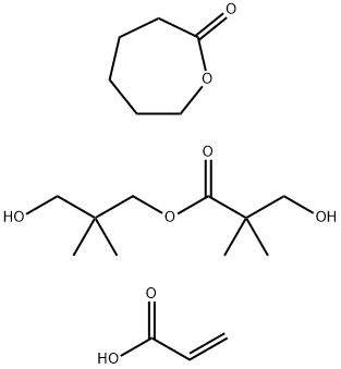 2-oxepanone, homopolymer, diester with 3-hydroxy-2,2-dimethylpropyl 3-hydroxy-2,2-dimethylpropanoate, di-2-propenoate Structure