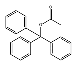 Benzenemethanol, α,α-diphenyl-, 1-acetate Structure