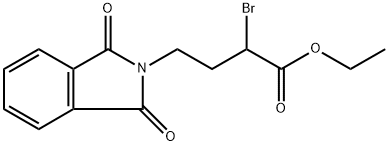 2H-Isoindole-2-butanoic acid, α-bromo-1,3-dihydro-1,3-dioxo-, ethyl ester Structure