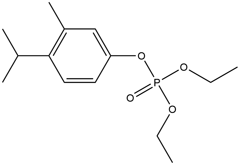 o-Cym-5-yl ethyl phosphate Structure