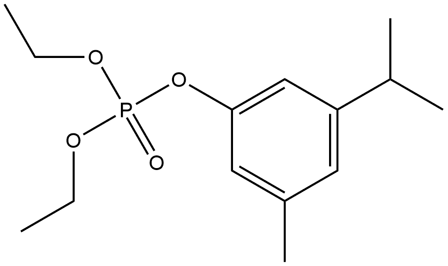 m-Cym-5-yl ethyl phosphate Structure