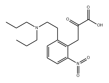 ETHYL 2-[2-(DIPROPYLAMINO)ETHYL]-6-NITRO-ALPHA-OXO-PHENYLPROPANOATE  Structure