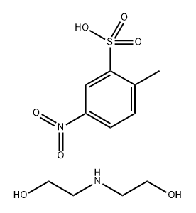 Benzenesulfonic acid, 2-methyl-5-nitro-, alk. cond. products, reduced, compds. with diethanolamine 구조식 이미지