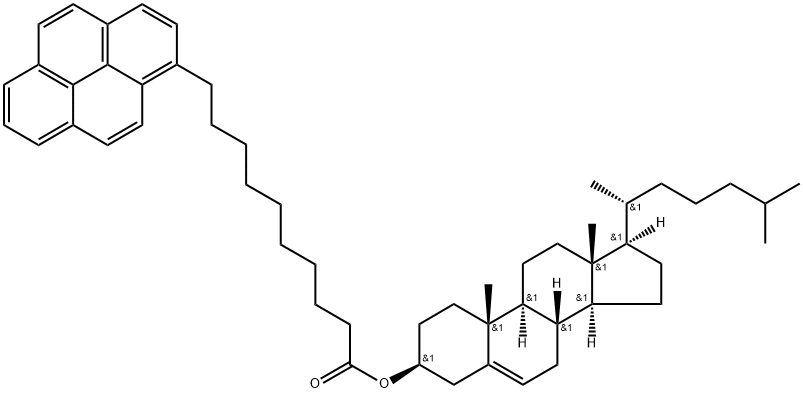 3-(10-pyrenedecanoyl)cholesterol Structure