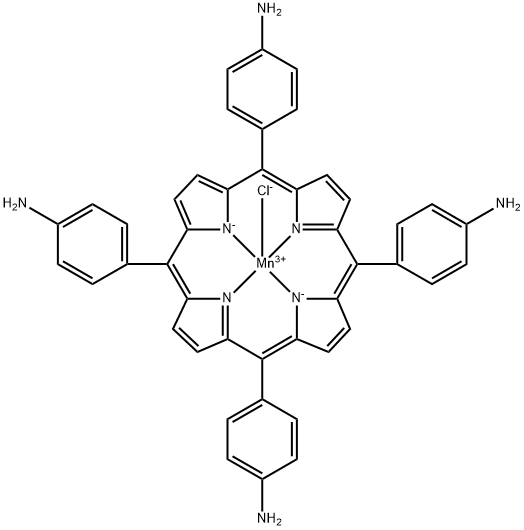 5,10,15,20-Tetrakis-(4-aminophenyl)-porphyrin-Mn-(III)chlorid Structure