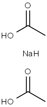 Acetic acid, sodium salt (1:1), mixt. with acetic acid 구조식 이미지