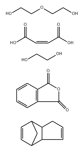 Maleic anhydride,polymer with phthalic anhydride,dicyclopentadiene,ethylene glycol and diethylene glycol Structure