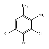 4-Bromo-3,5-dichloro-benzene-1,2-diamine Structure
