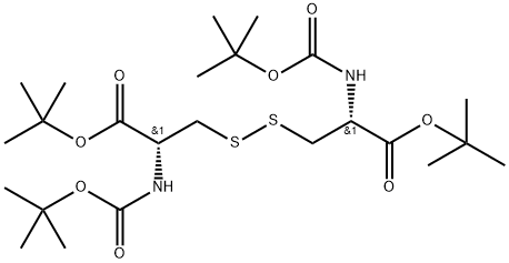 L-Cystine, N,N'-bis[(1,1-dimethylethoxy)carbonyl]-, 1,1'-bis(1,1-dimethylethyl) ester Structure