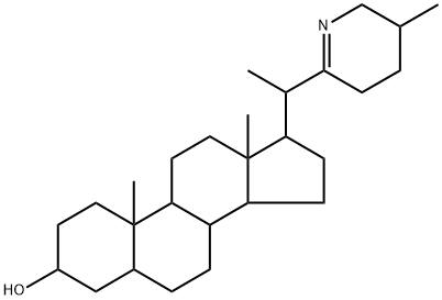 (25β)-16,28-Seco-5α-solanid-22(28)-en-3β-ol 구조식 이미지