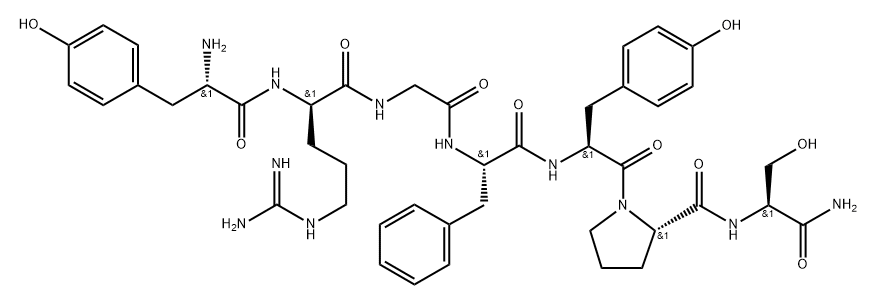 더모르핀,Arg(2)-Gly(3)-Phe(4)- 구조식 이미지