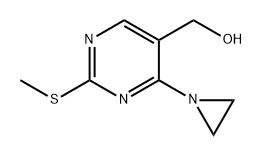 (4-(aziridin-1-yl)-2-(methylthio)pyrimidin-5-yl)methanol Structure