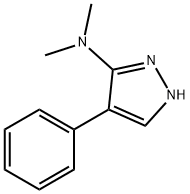 N,N-dimethyl-4-phenyl-1H-pyrazol-5-amine Structure