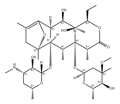 de-(N-methyl)-8,9-anhydroerythromycin A 6,9-hemicetal 구조식 이미지
