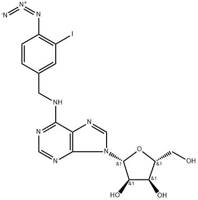 N(6)-(3-iodo-4-azidobenzyl)adenosine Structure