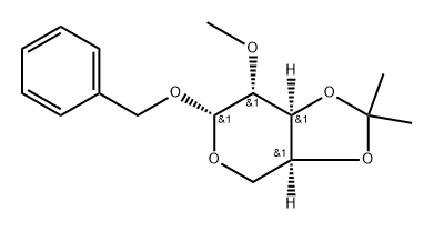 (3aS,6S,7R,7aS)-6-(benzyloxy)-7-methoxy-2,2-dimethyl-hexahydro-[1,3]dioxolo[4,5-c]pyran Structure