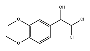 2,2-Dichloro-1-(3,4-dimthoxyphnyl)thanol Structure