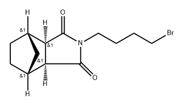 4,7-Methano-1H-isoindole-1,3(2H)-dione, 2-(4-bromobutyl)hexahydro-, (3aα,4β,7β,7aα)- (9CI) 구조식 이미지