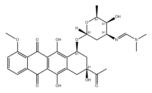 3'-데스아미노-3'-디메틸포름아미딘루보마이신 구조식 이미지