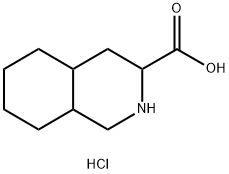 Decahydro-isoquinoline-3-carboxylic acid hydrochloride 구조식 이미지