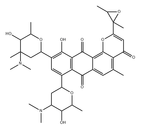 epoxykidamycin Structure