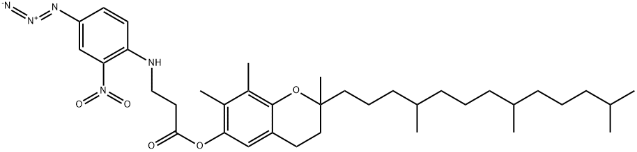 N-4-azido-2-nitrophenyl-beta-alanyl-gamma-tocopherol Structure