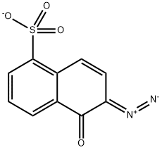 1-Naphthalenesulfonic acid, 6-diazo-5,6-dihydro-5-oxo-, inner salt, ion(2-) Structure