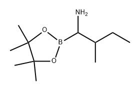 1,3,2-Dioxaborolane-2-methanamine, 4,4,5,5-tetramethyl-α-(1-methylpropyl)- Structure